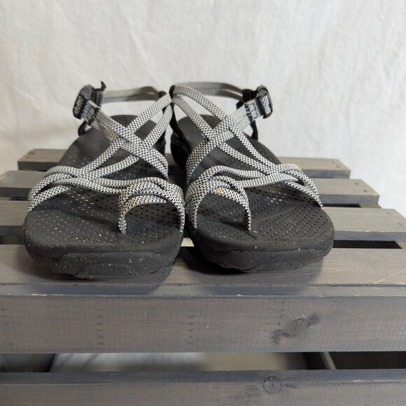 Skechers Outdoor Lifestyle Size 9 Black and White Sandals - Picture 11 of 14